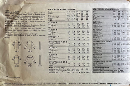 Butterick 4220 Sewing Pattern (Vintage) CUT