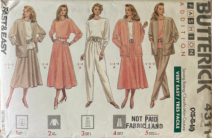 Butterick 4311 Sewing Pattern (Vintage) CUT