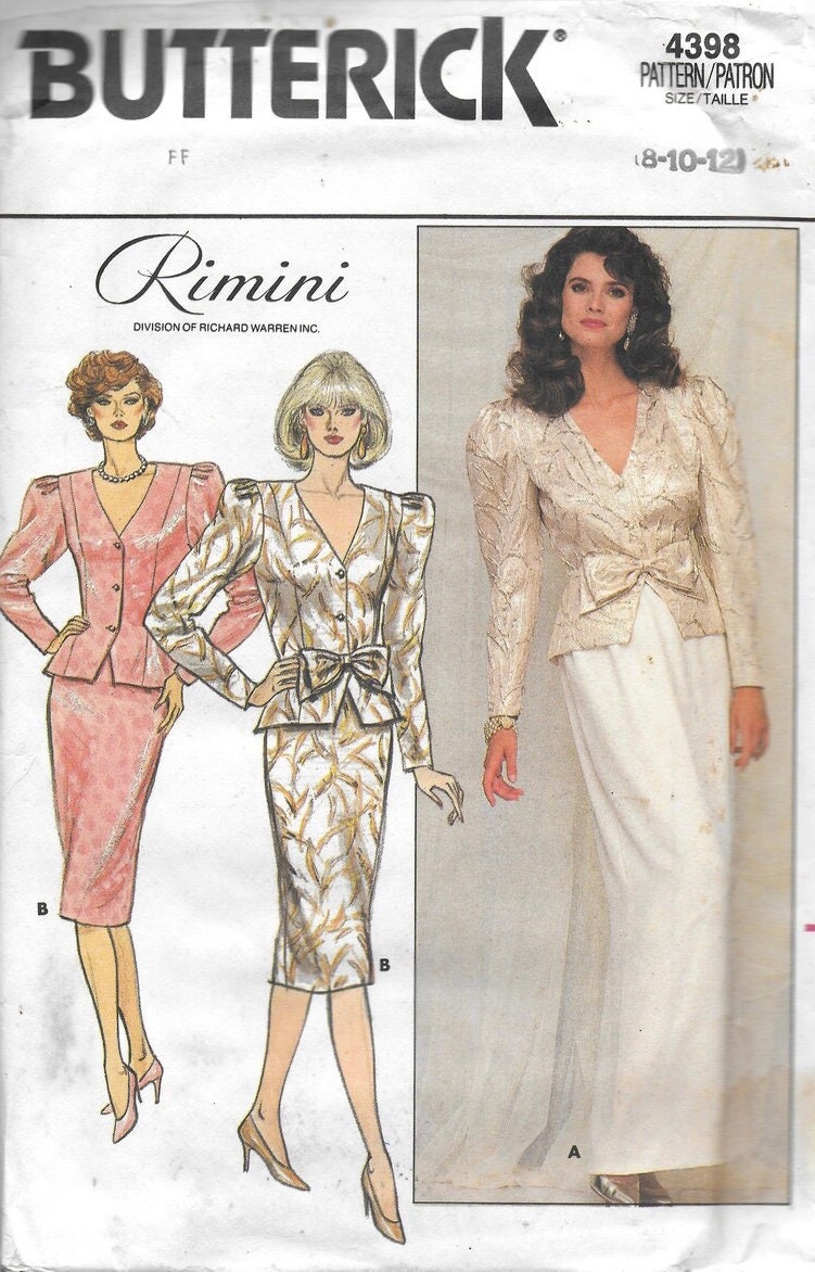 Butterick 4398 Sewing Pattern (Vintage) UNCUT