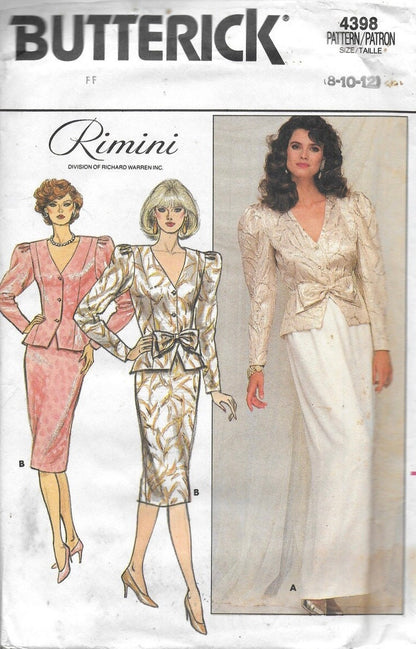 Butterick 4398 Sewing Pattern (Vintage) UNCUT