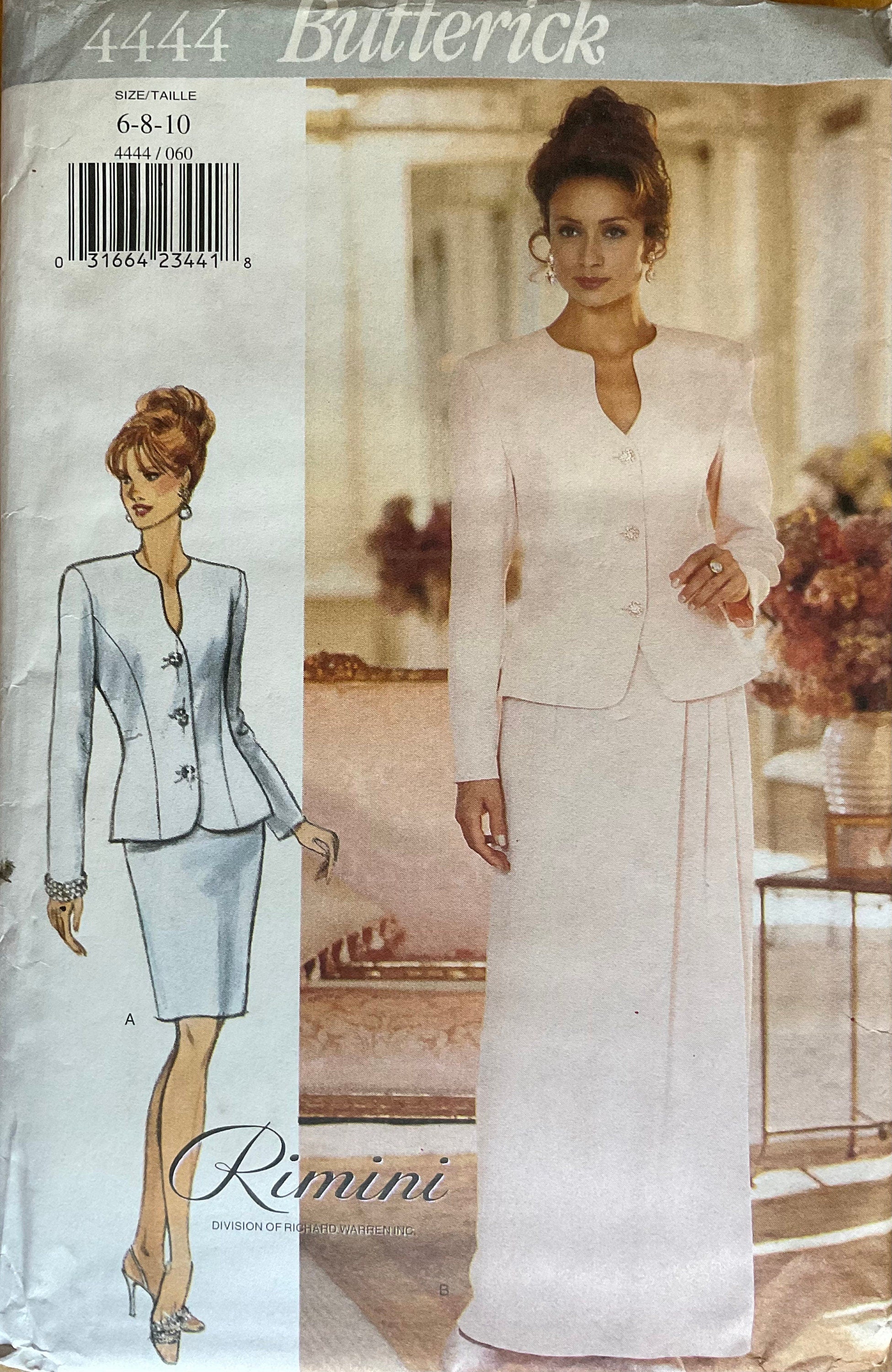 Butterick 4444 Sewing Pattern (Vintage) UNCUT