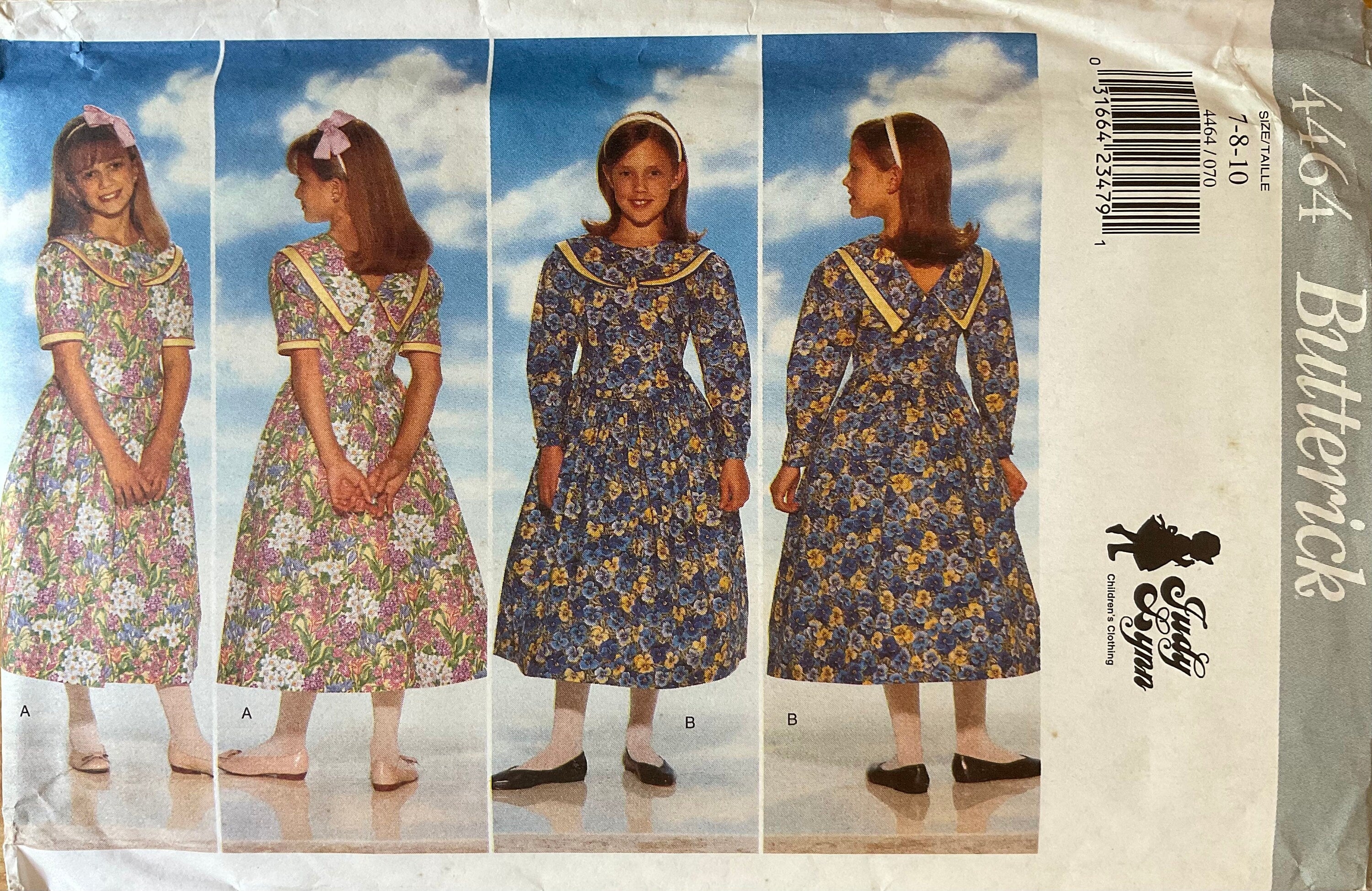 Butterick 4464 Sewing Pattern (Vintage) UNCUT
