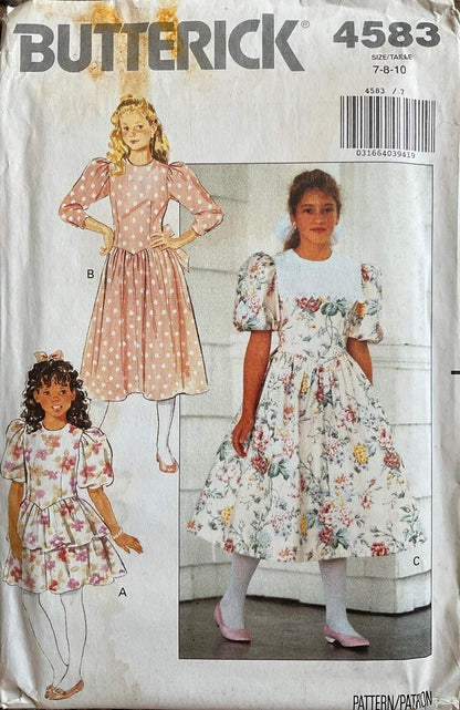 Butterick 4583 Sewing Pattern (Vintage) UNCUT