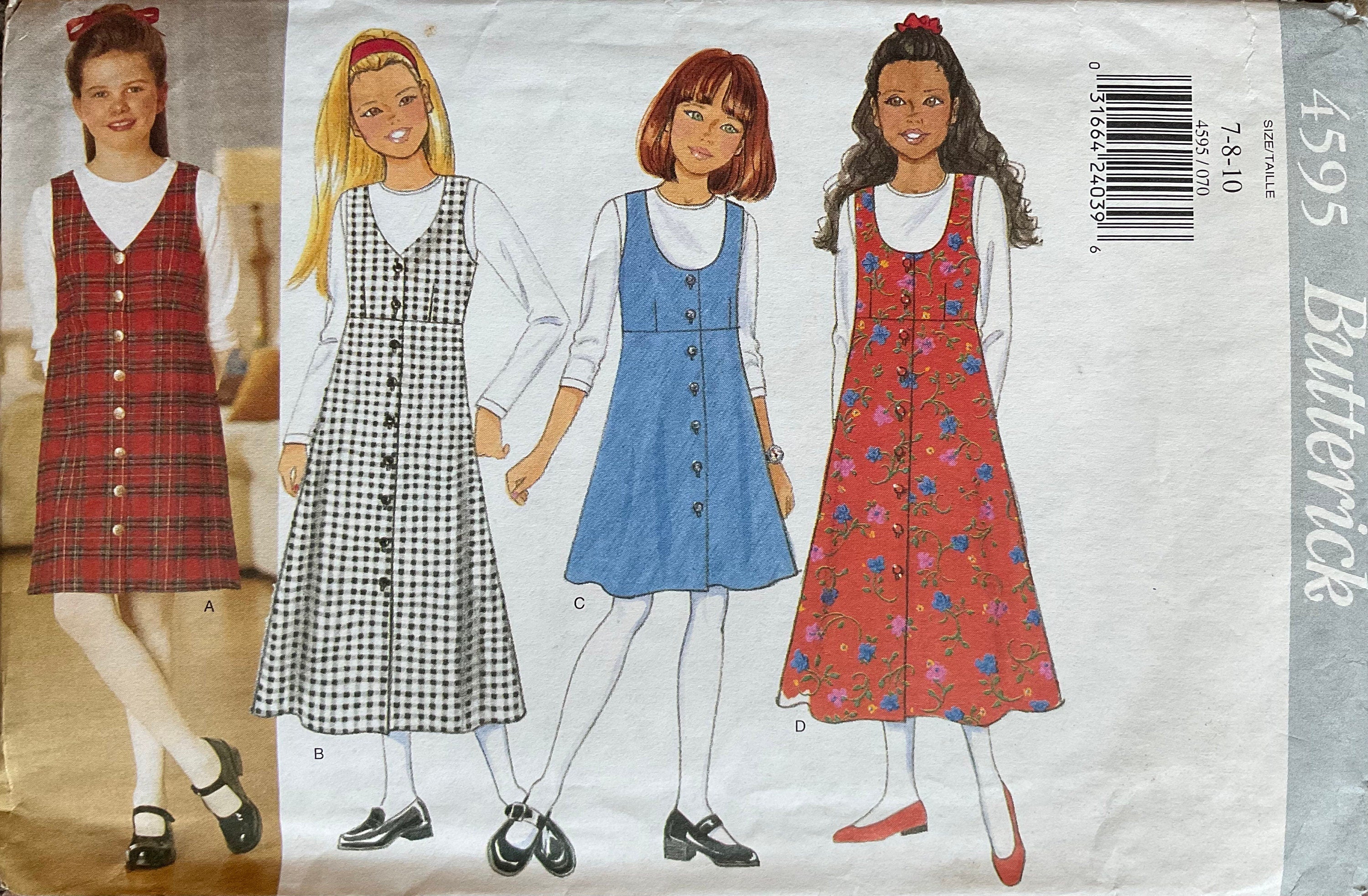 Butterick 4595 Sewing Pattern (Vintage) UNCUT