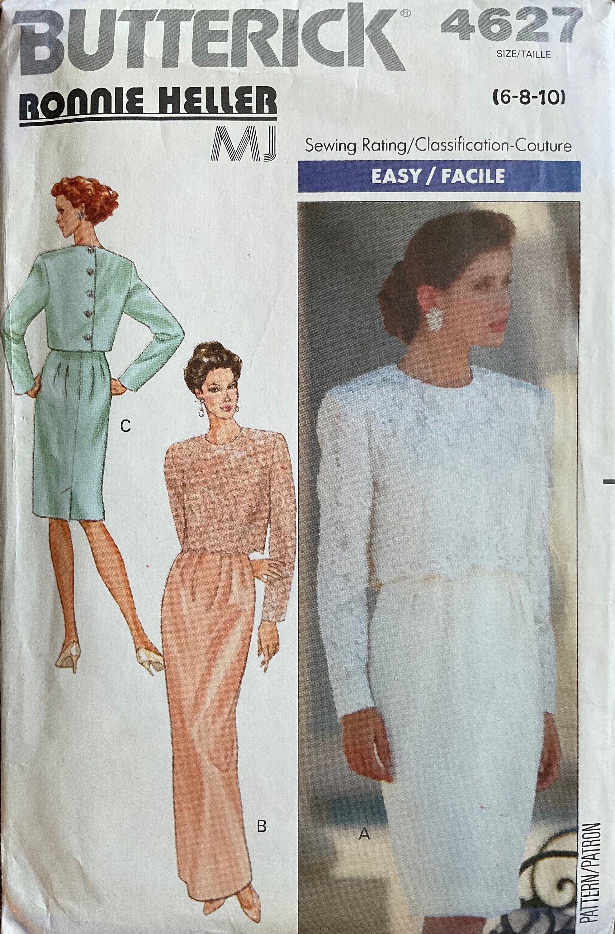 Butterick 4627 Sewing Pattern (Vintage) UNCUT