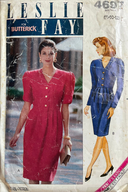 Butterick 4697 Sewing Pattern (Vintage) CUT
