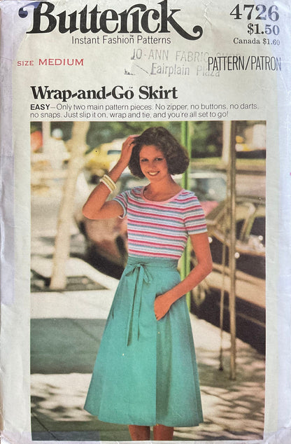 Butterick 4726 Sewing Pattern (Vintage) CUT