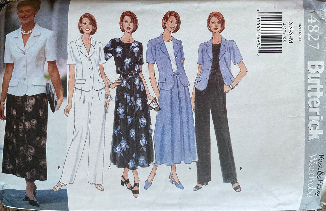 Butterick 4827 Sewing Pattern (Vintage) UNCUT