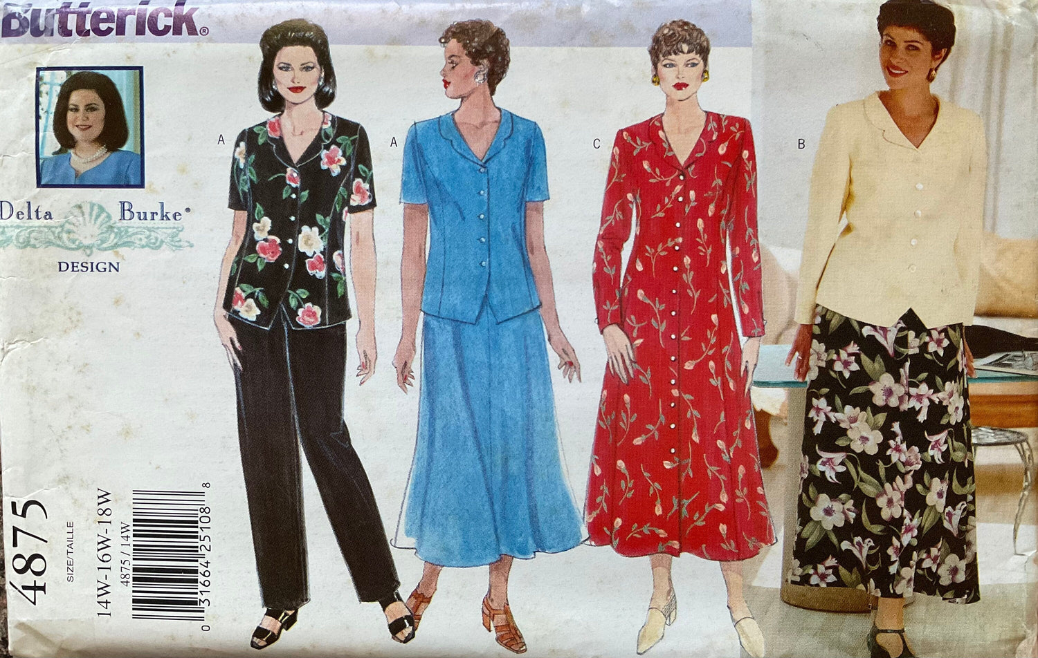 Butterick 4875 Sewing Pattern (Vintage) UNCUT