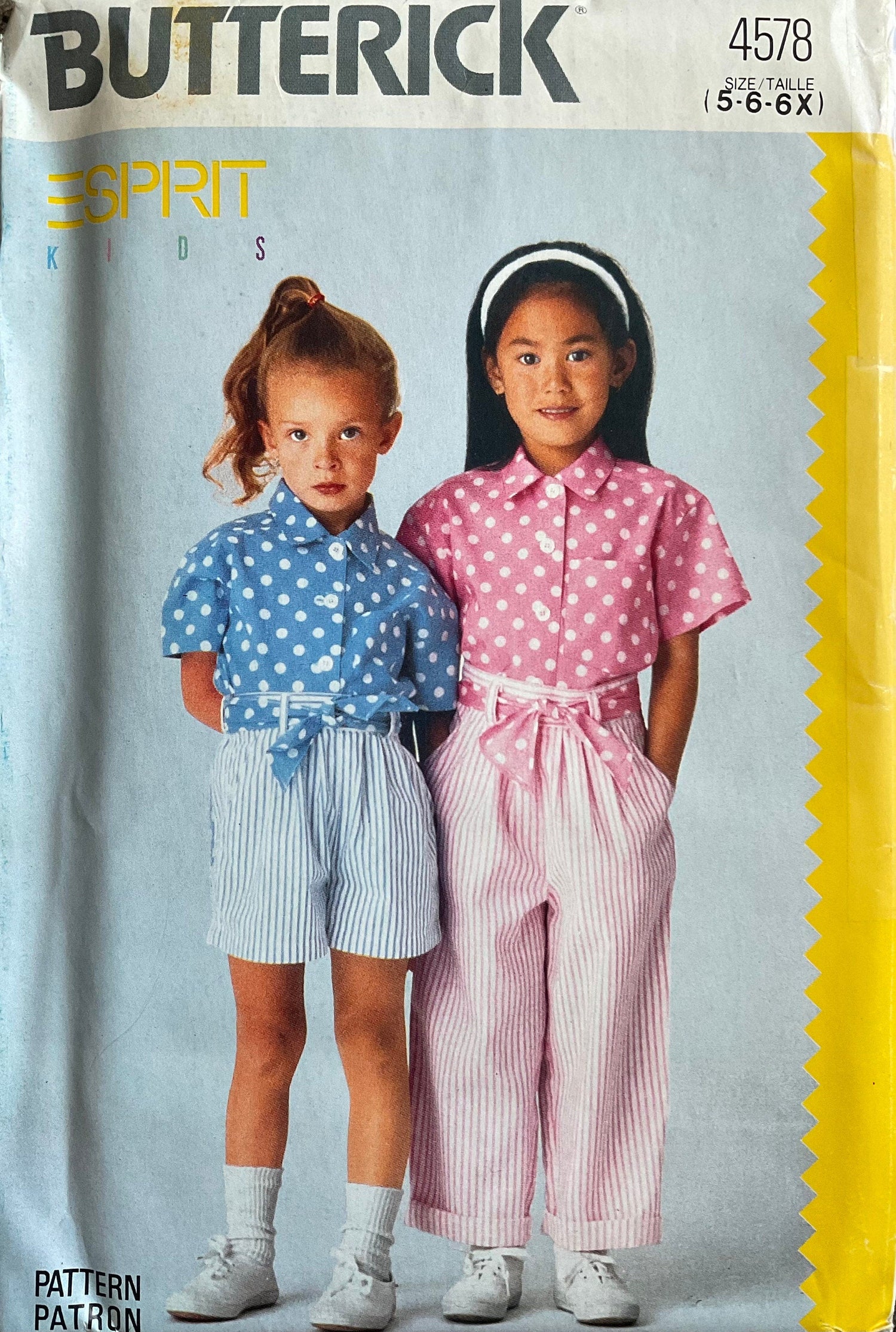 Butterick 4578 Sewing Pattern (Vintage) UNCUT