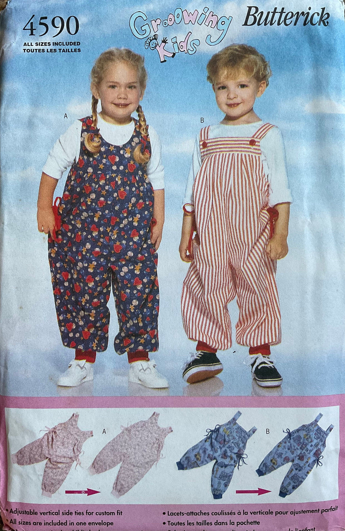 Butterick 4590 Sewing Pattern (Vintage) UNCUT