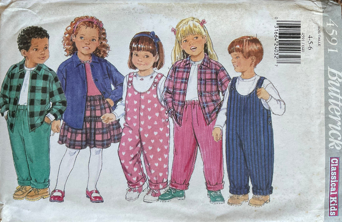 Butterick 4591 Sewing Pattern (Vintage) UNCUT/CUT