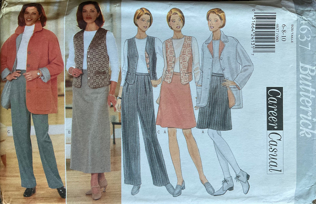Butterick 4637 Sewing Pattern (Vintage) UNCUT