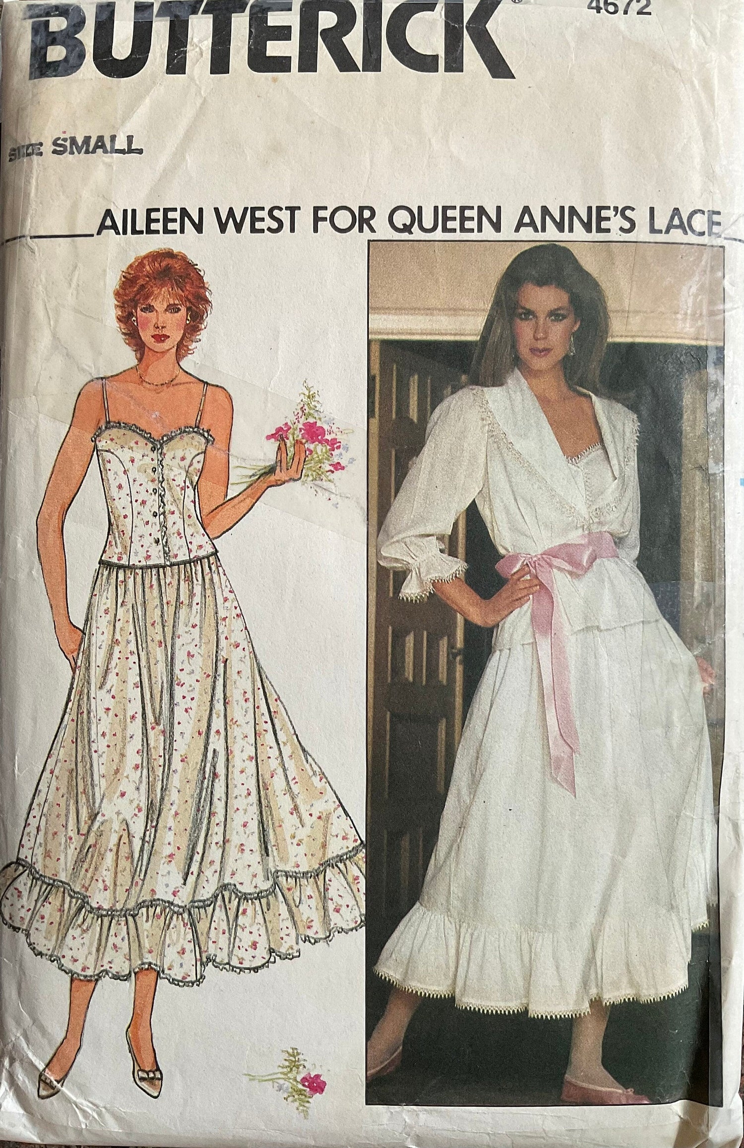 Butterick 4672 Sewing Pattern (Vintage) CUT