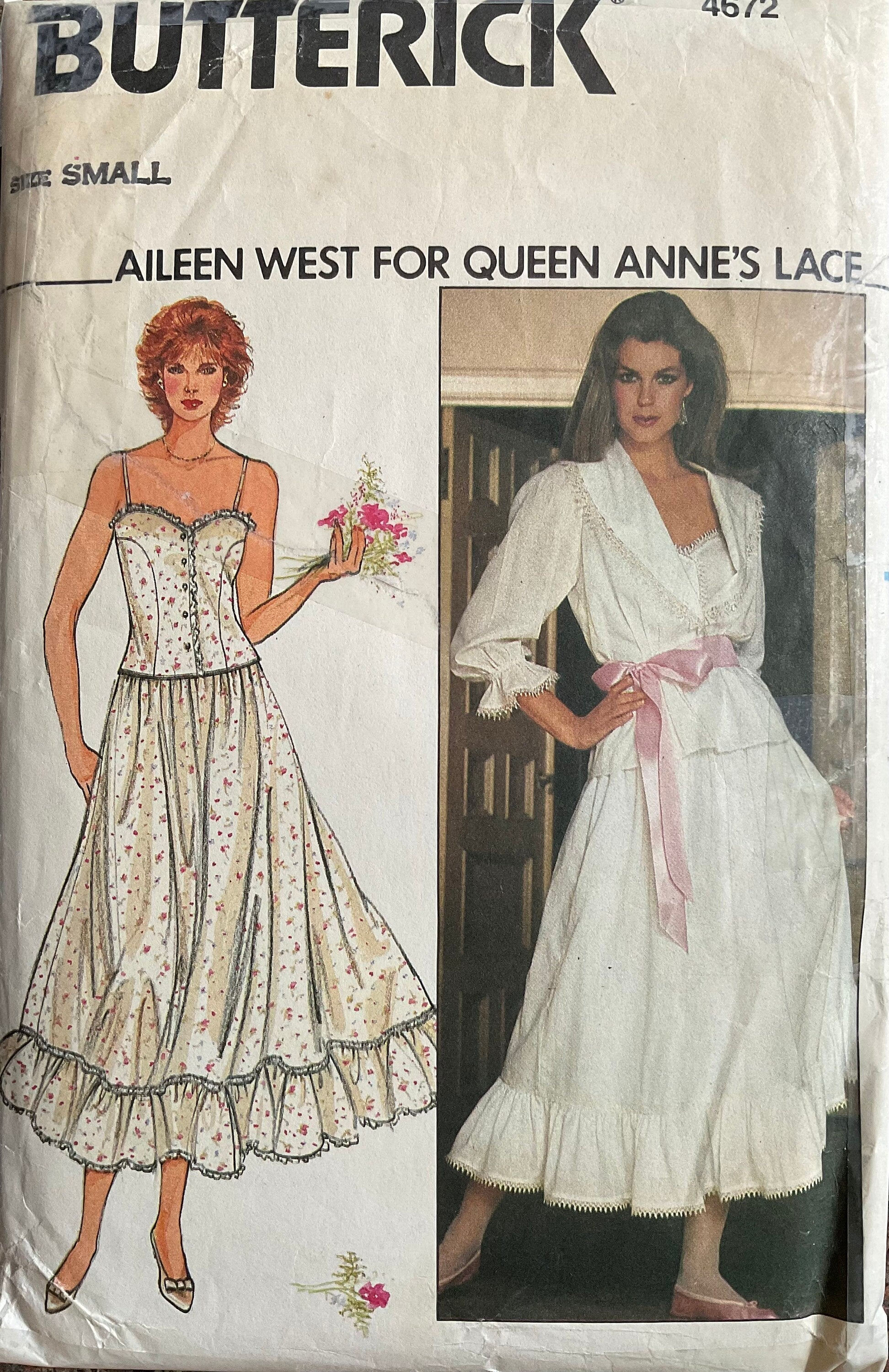 Butterick 4672 Sewing Pattern (Vintage) CUT