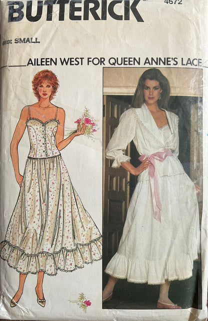 Butterick 4672 Sewing Pattern (Vintage) CUT