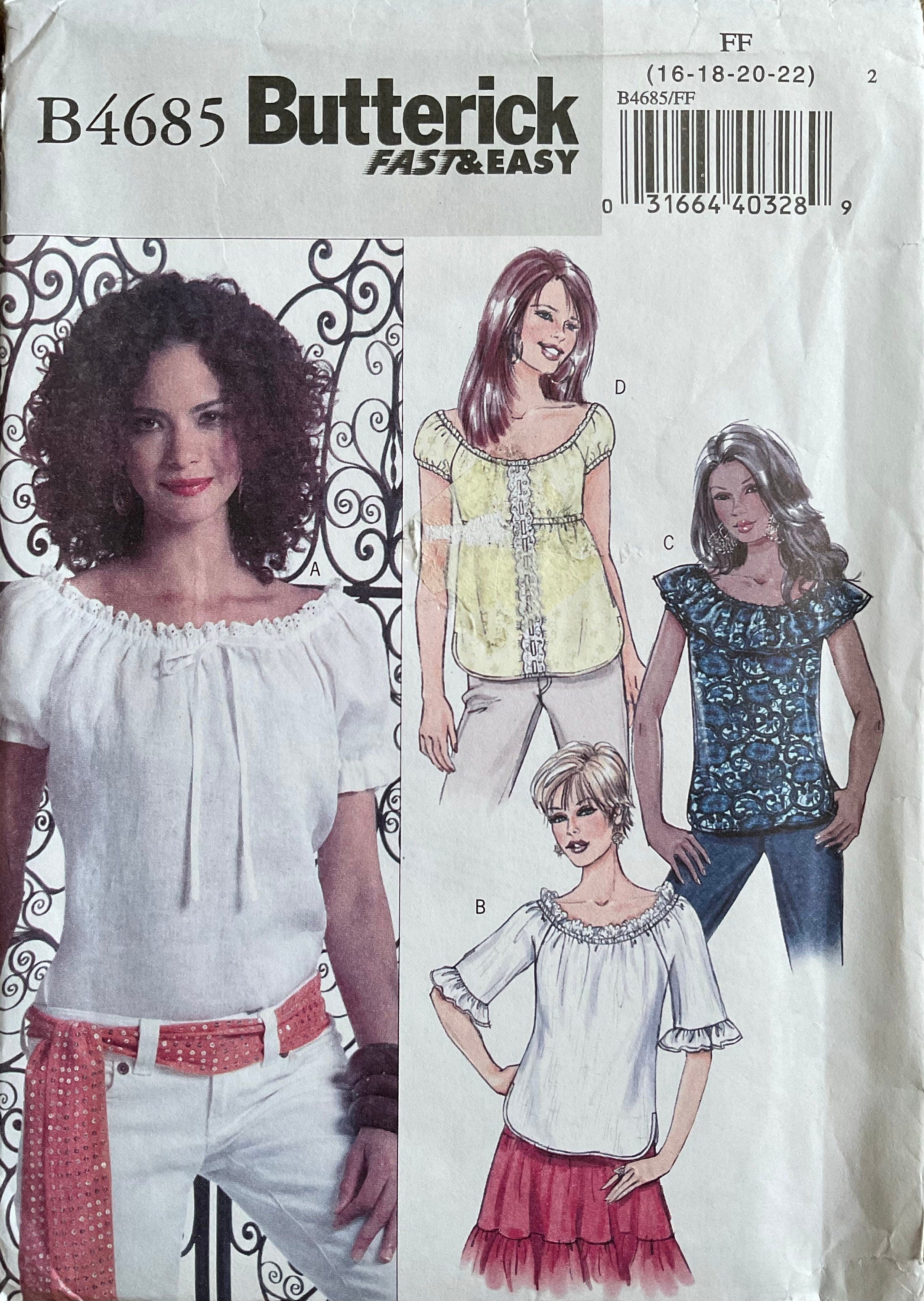 Butterick 4685 Sewing Pattern (Vintage) UNCUT