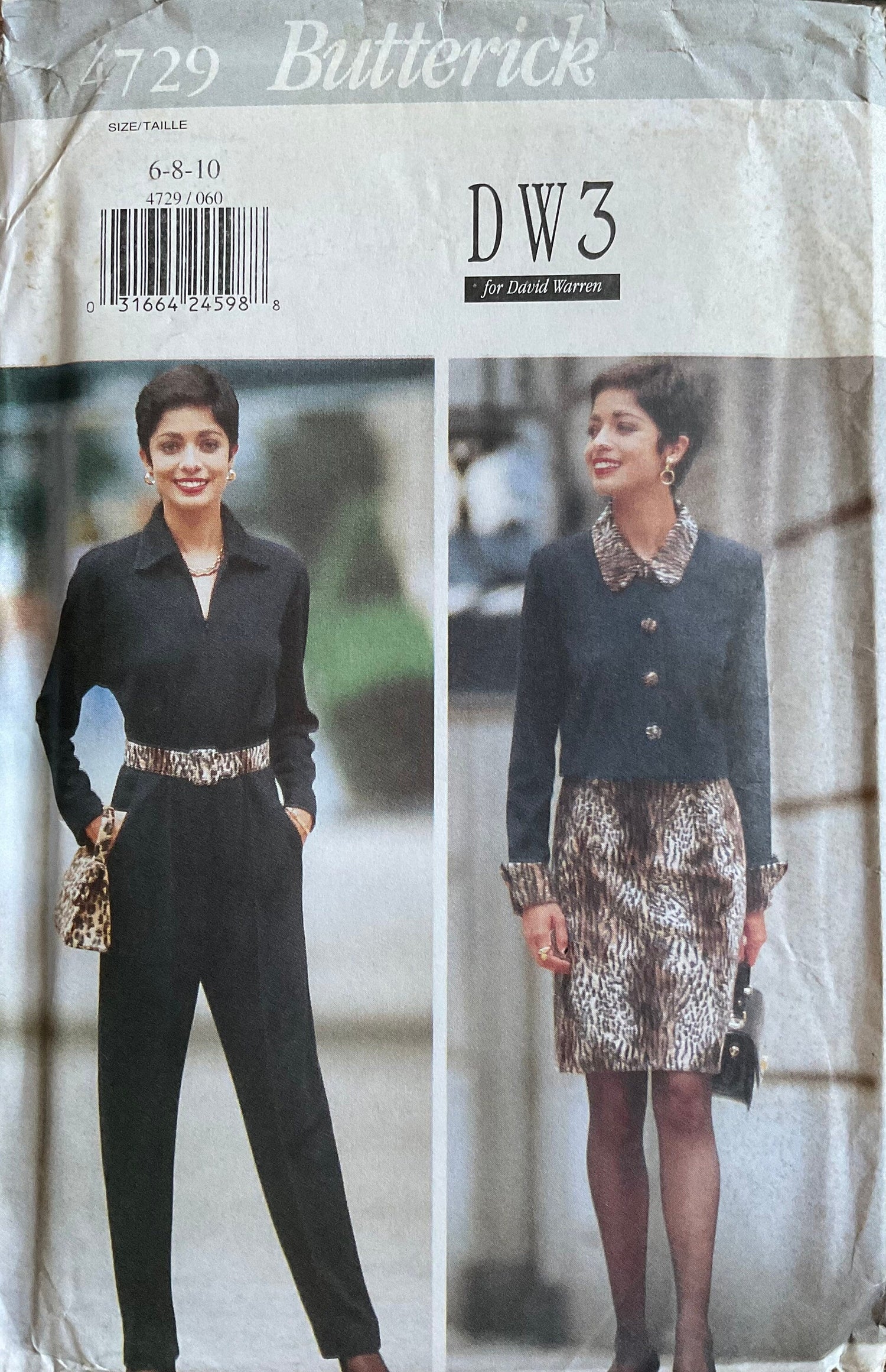 Butterick 4729 Sewing Pattern (Vintage) UNCUT