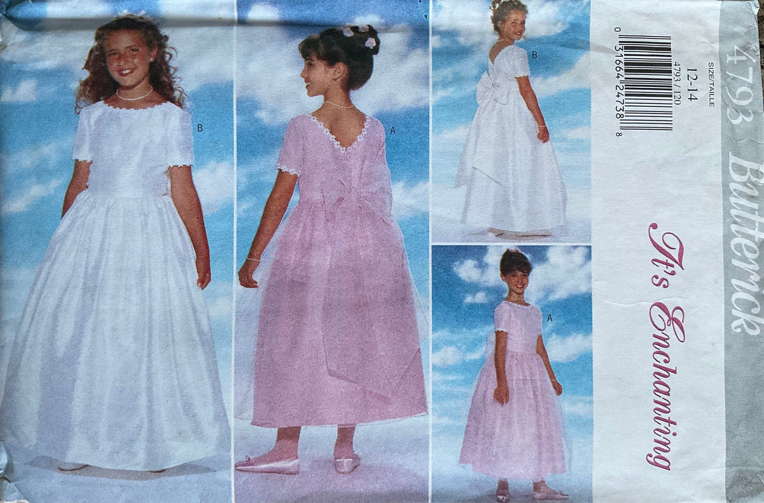 Butterick 4793 Sewing Pattern (Vintage) CUT