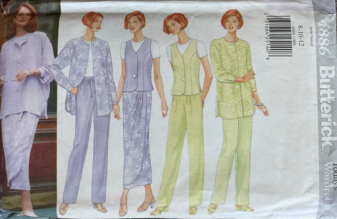 Butterick 4886 Sewing Pattern (Vintage) UNCUT