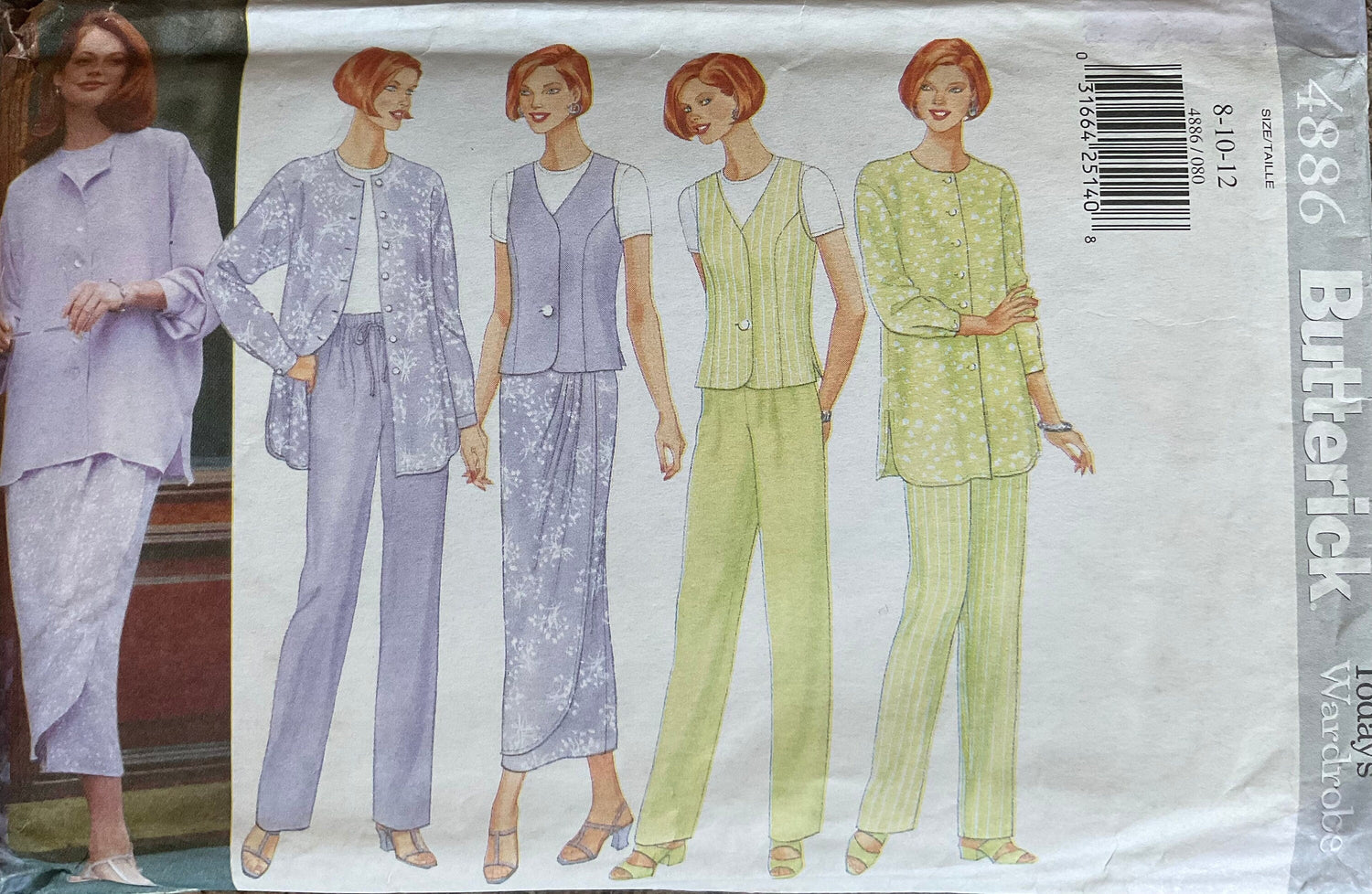 Butterick 4886 Sewing Pattern (Vintage) UNCUT