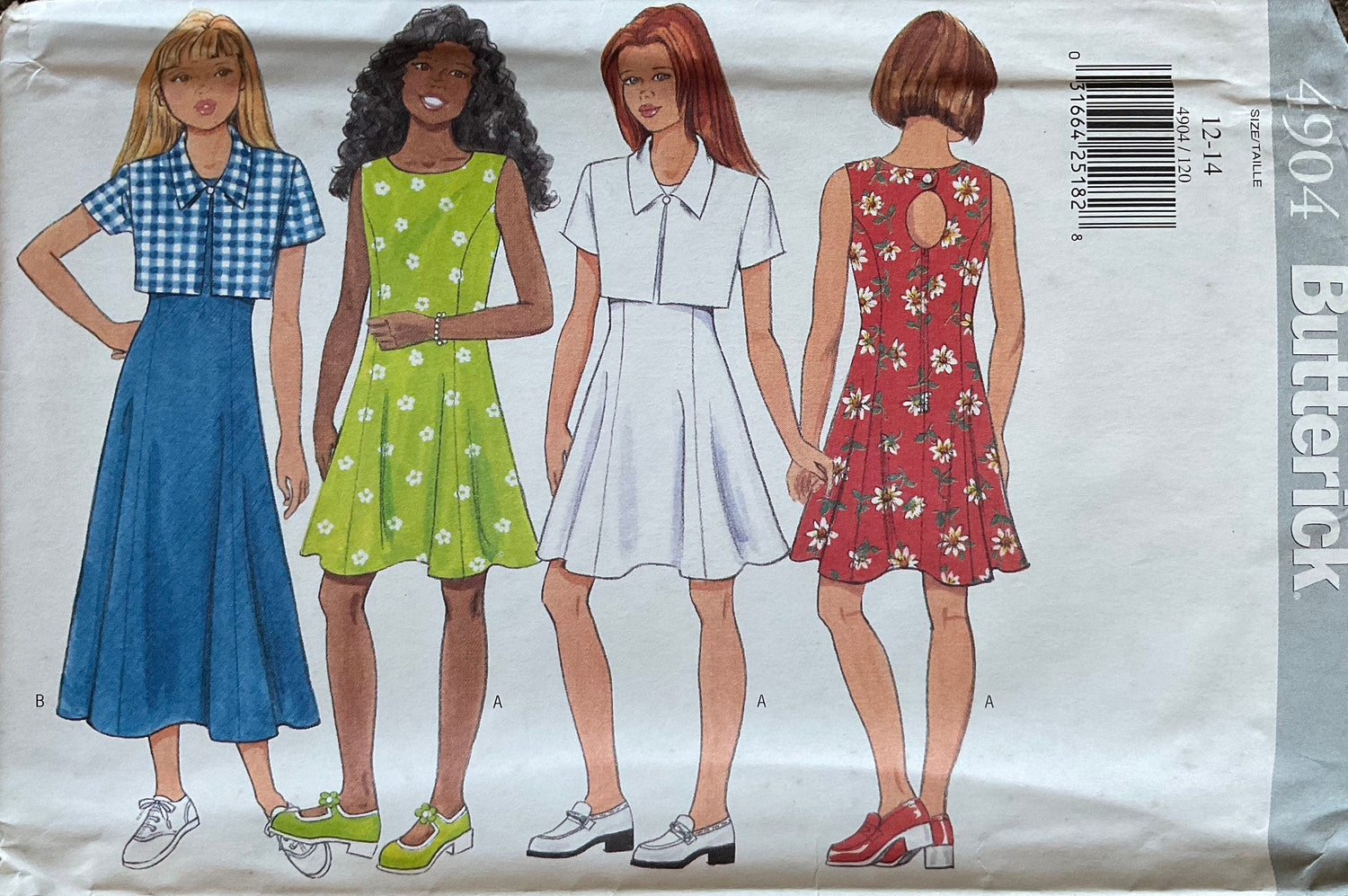Butterick 4904 Sewing Pattern (Vintage) UNCUT