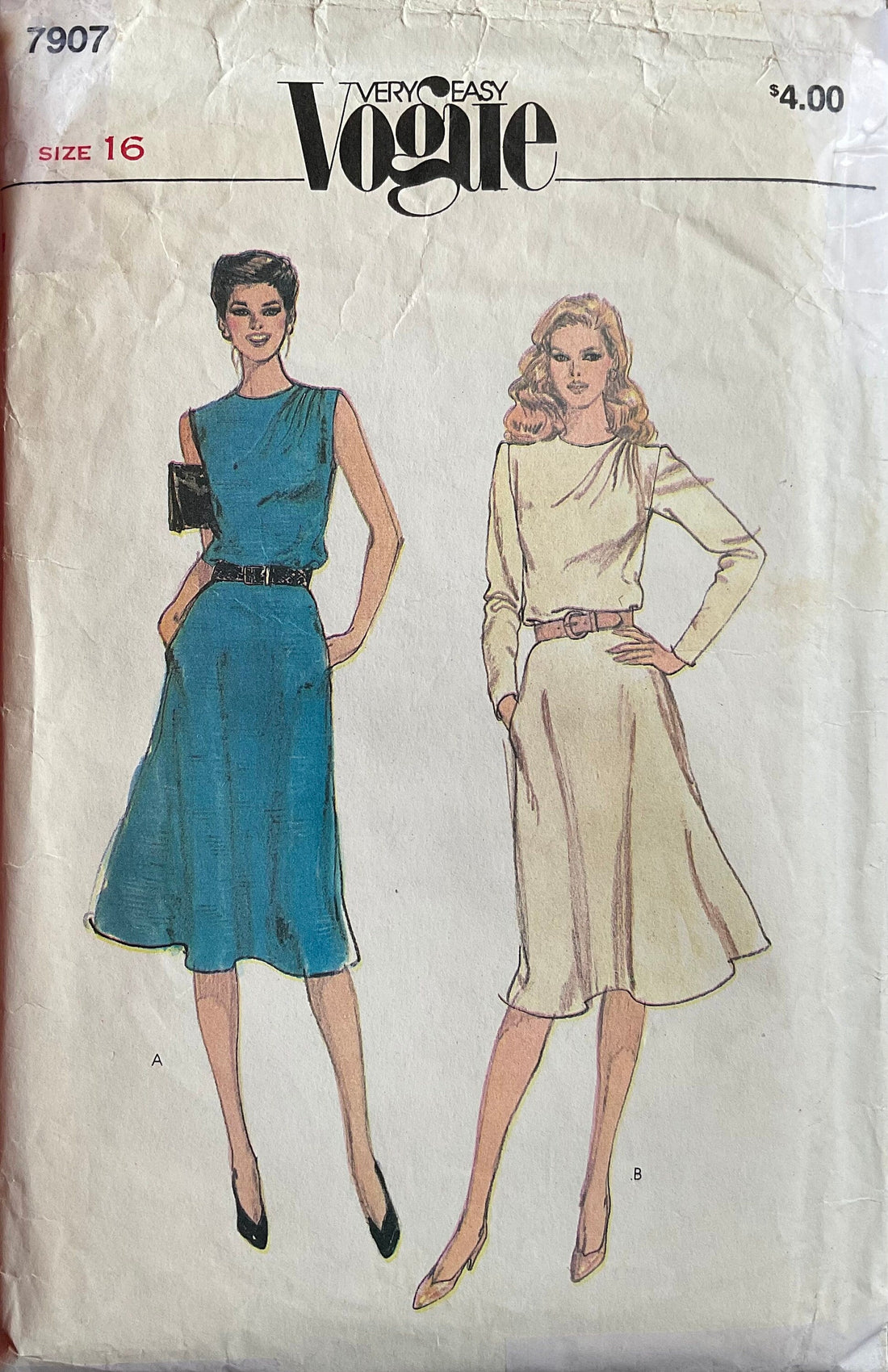 Vogue 7907 Sewing Pattern (Vintage) CUT
