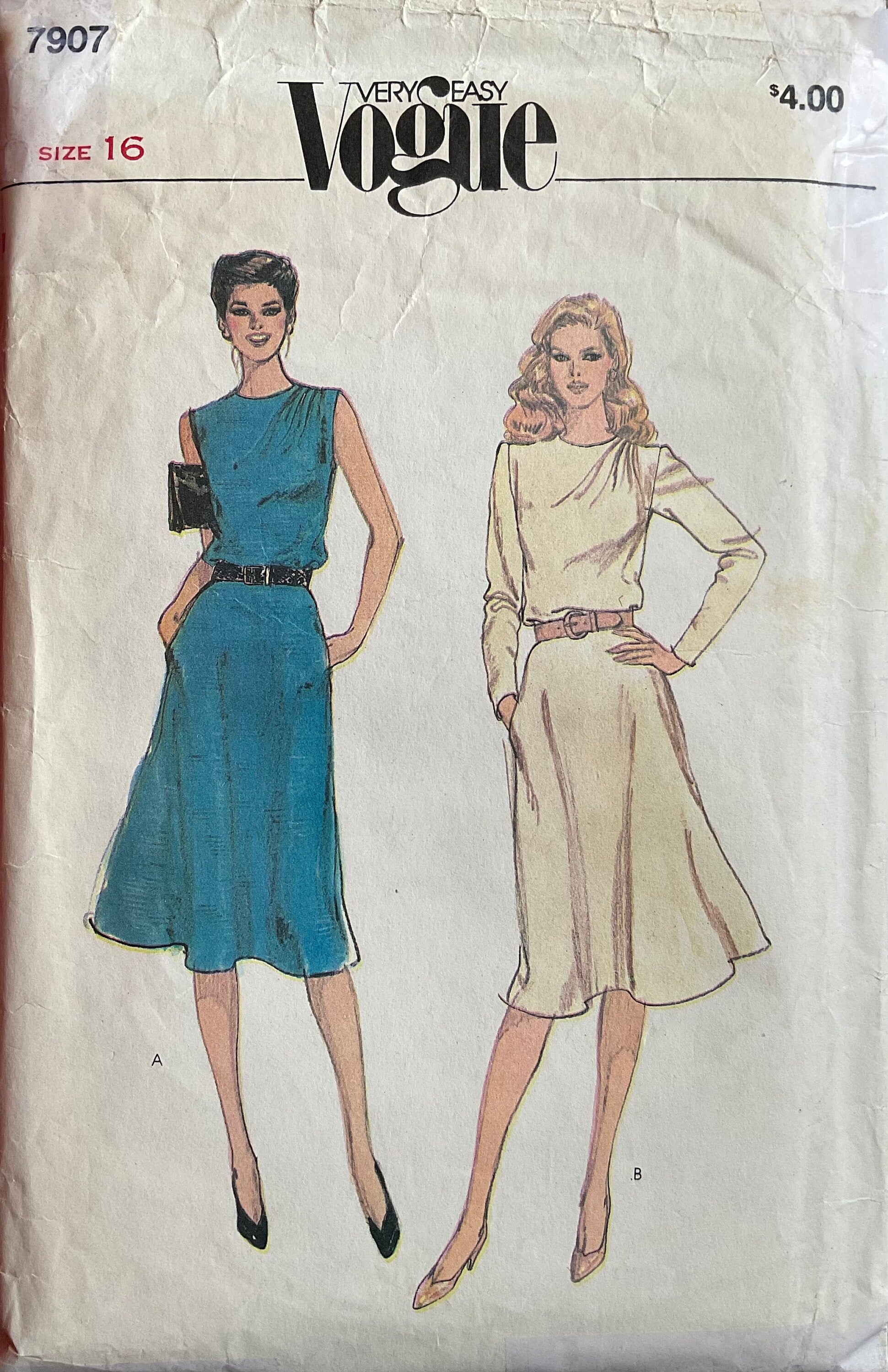 Vogue 7907 Sewing Pattern (Vintage) CUT