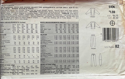 See &amp; Sew 5106 Sewing Pattern (Vintage) CUT