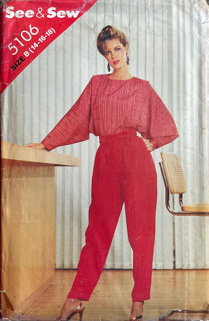 See &amp; Sew 5106 Sewing Pattern (Vintage) CUT