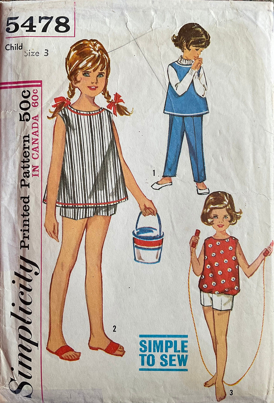 Simplicity 5478 Sewing Pattern (Vintage) CUT