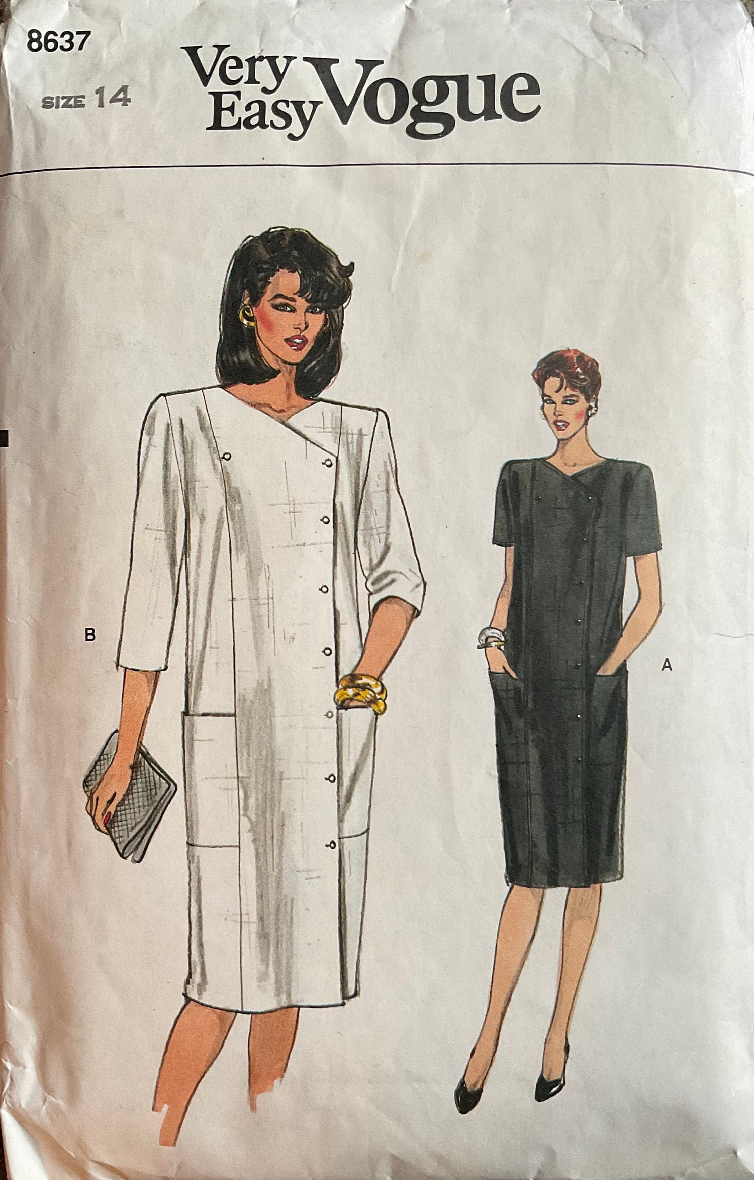 Vogue 8637 Sewing Pattern (Vintage) CUT