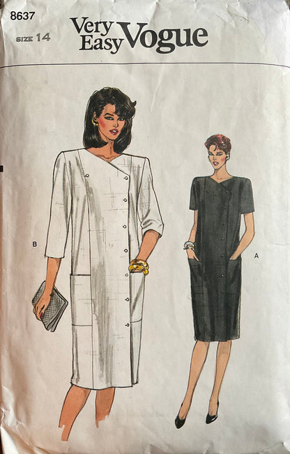 Vogue 8637 Sewing Pattern (Vintage) CUT