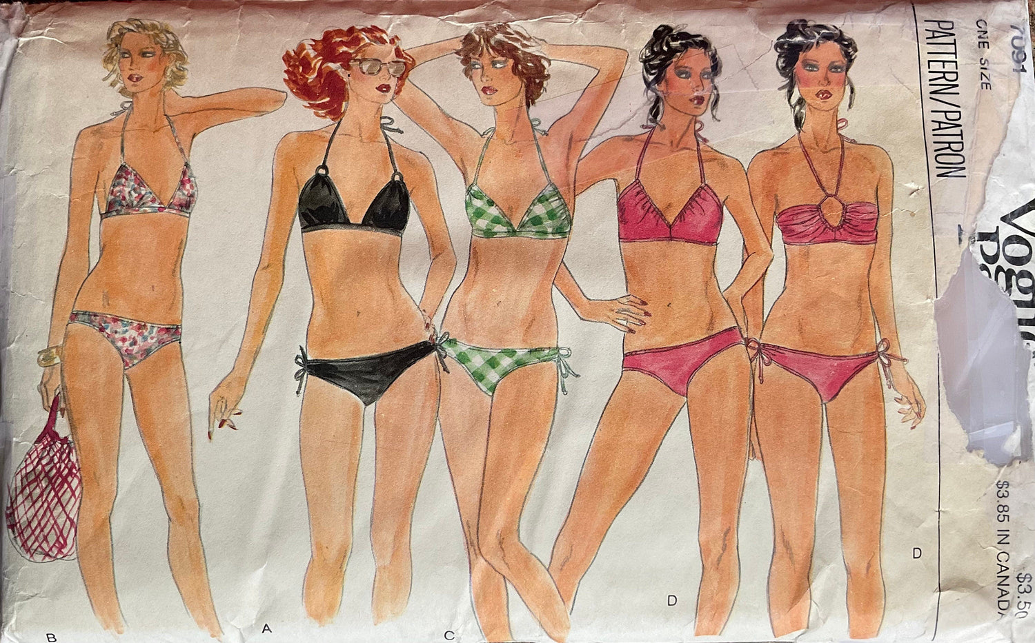 Vogue 7091 Sewing Pattern (Vintage) CUT
