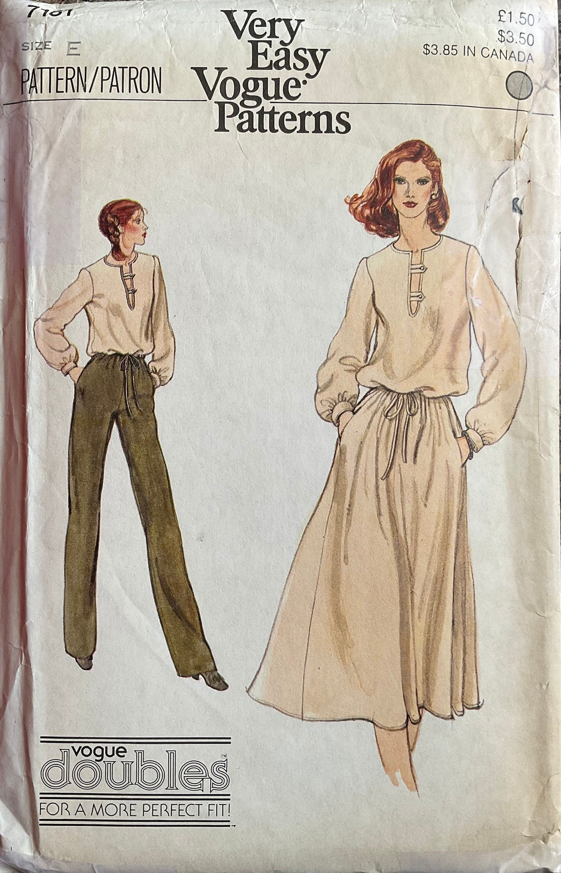 Vogue 7161 Sewing Pattern (Vintage) UNCUT