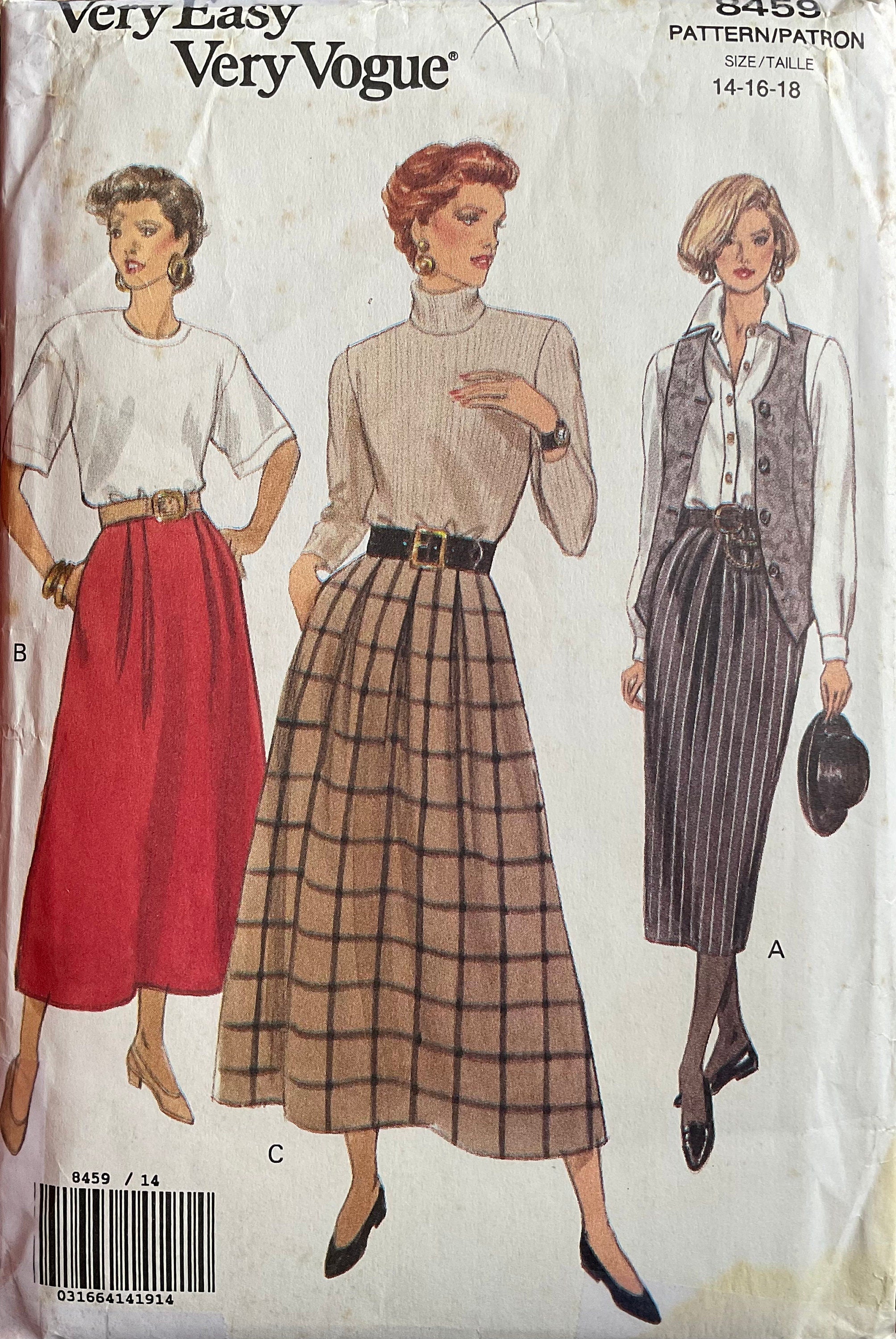 Vogue 8459 Sewing Pattern (Vintage) UNCUT