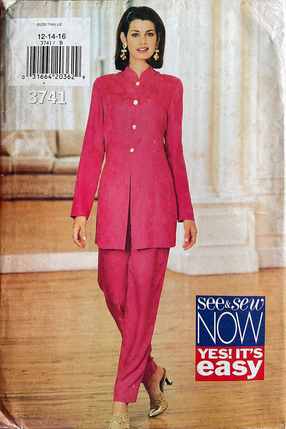 See &amp; Sew 3741 Sewing Pattern (Vintage) UNCUT