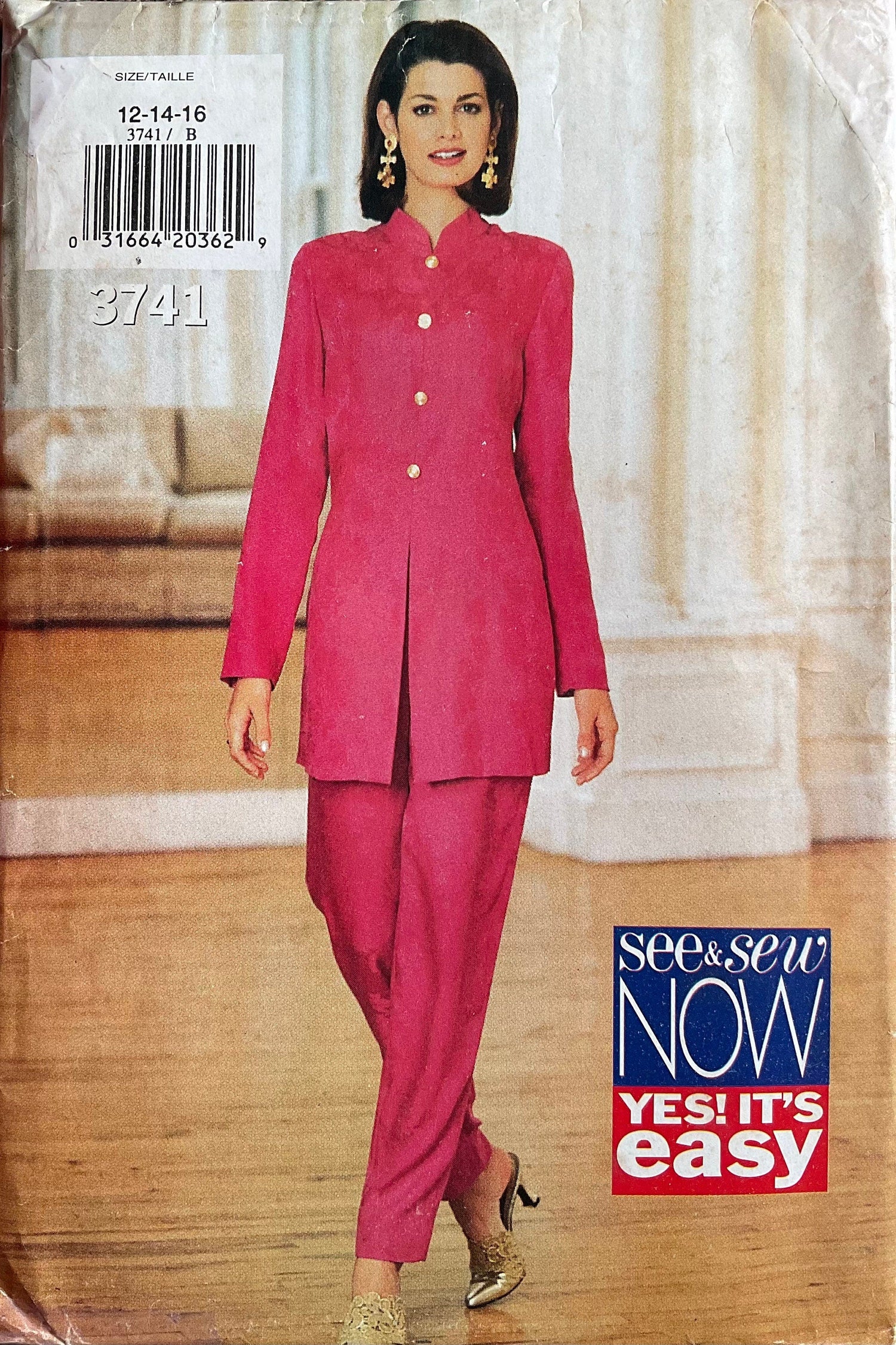 See &amp; Sew 3741 Sewing Pattern (Vintage) UNCUT