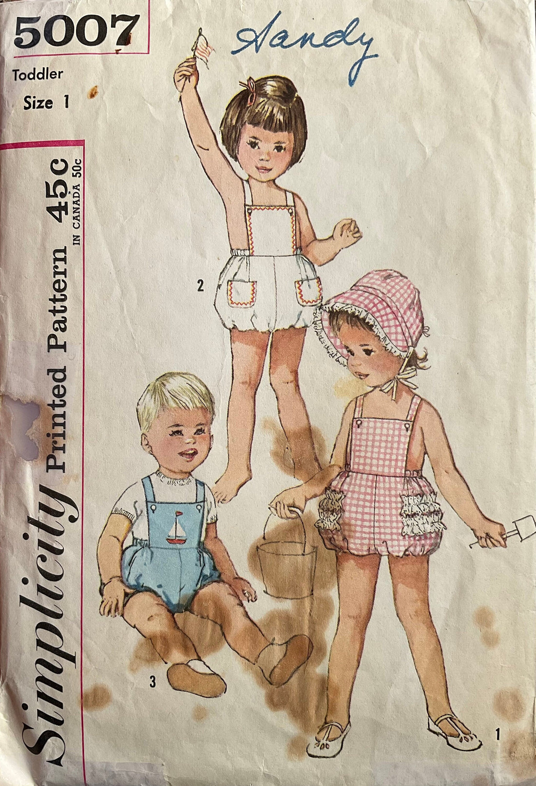 Simplicity 5007 Sewing Pattern (Vintage) CUT