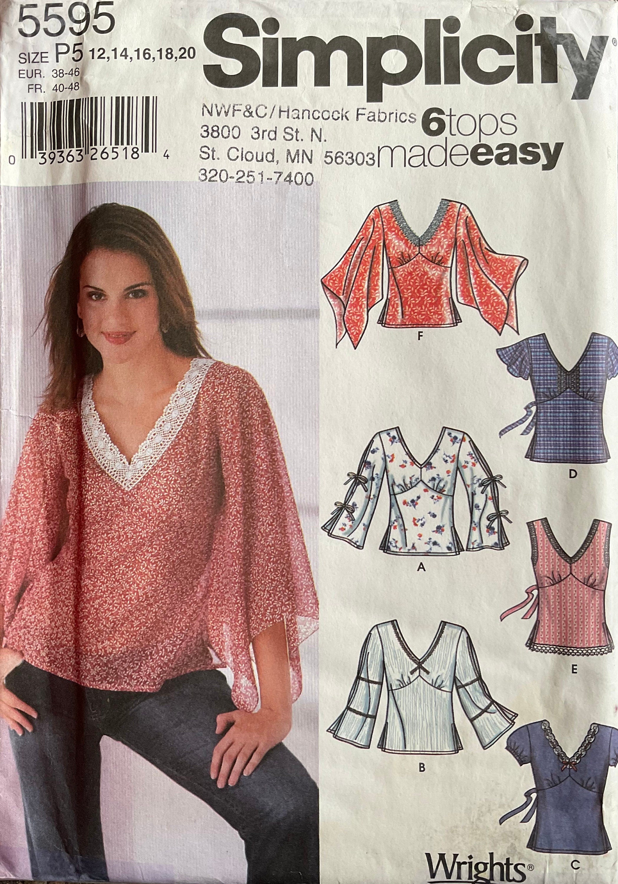 Simplicity 5595 Sewing Pattern (Vintage) UNCUT