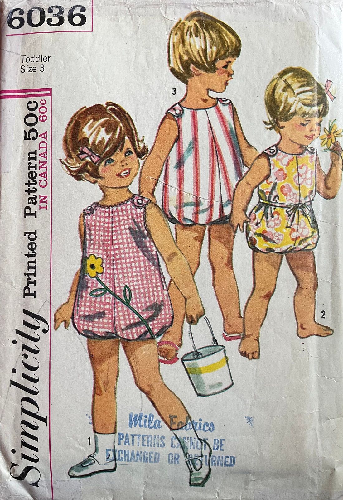 Simplicity 6036 Sewing Pattern (Vintage) CUT