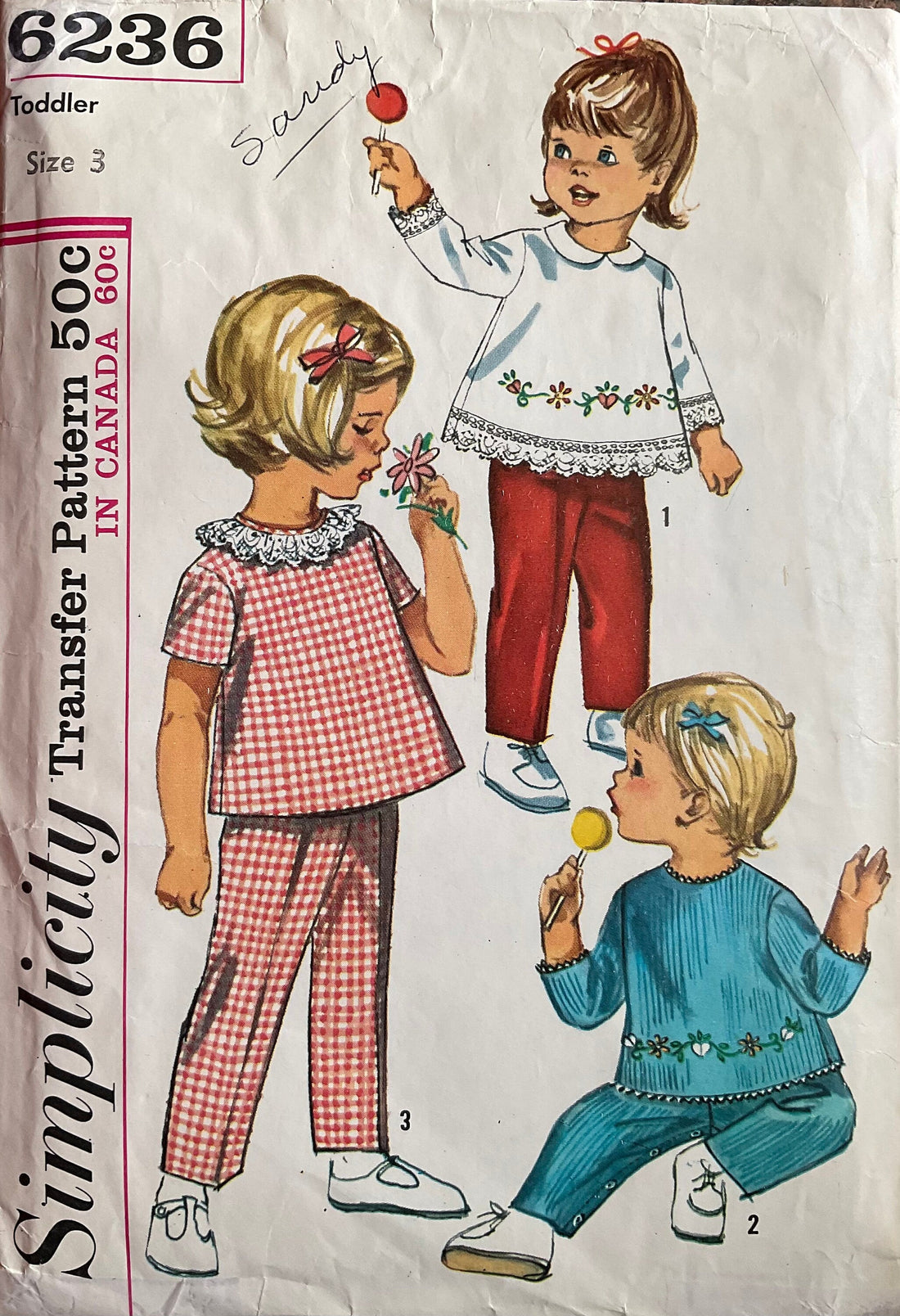 Simplicity 6236 Sewing Pattern (Vintage) CUT