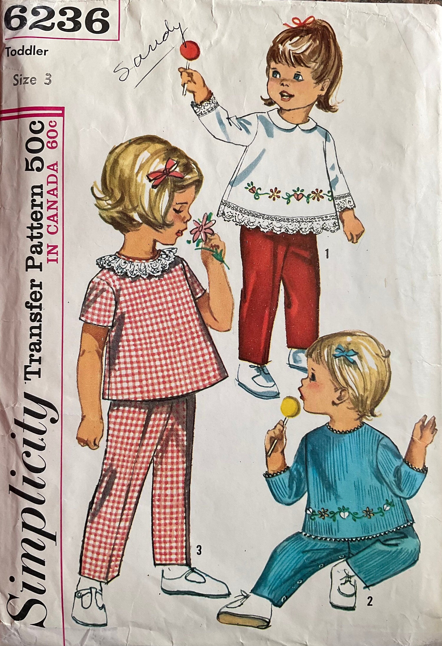 Simplicity 6236 Sewing Pattern (Vintage) CUT