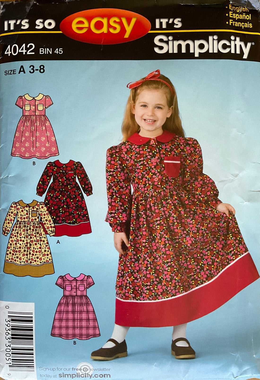 Simplicity 4042 Sewing Pattern CUT