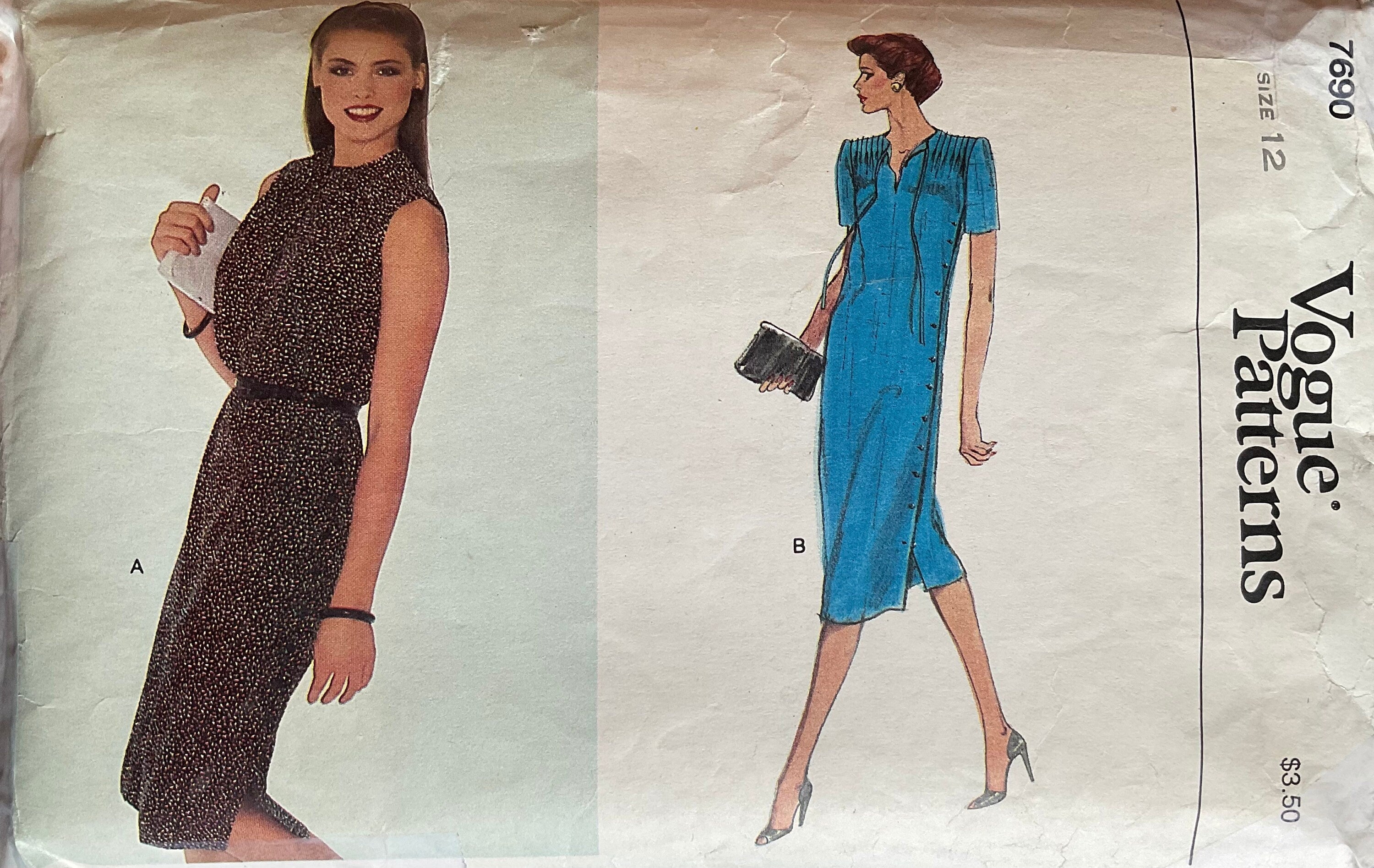 Vogue 7690 Sewing Pattern (Vintage) CUT