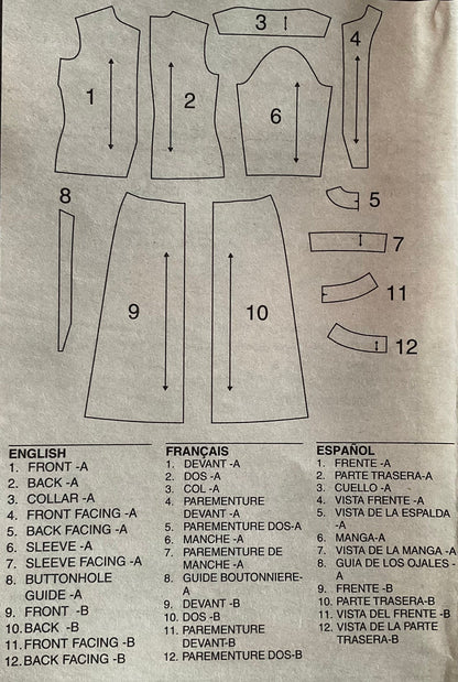 Simplicity 5384 Sewing Pattern (Vintage) CUT