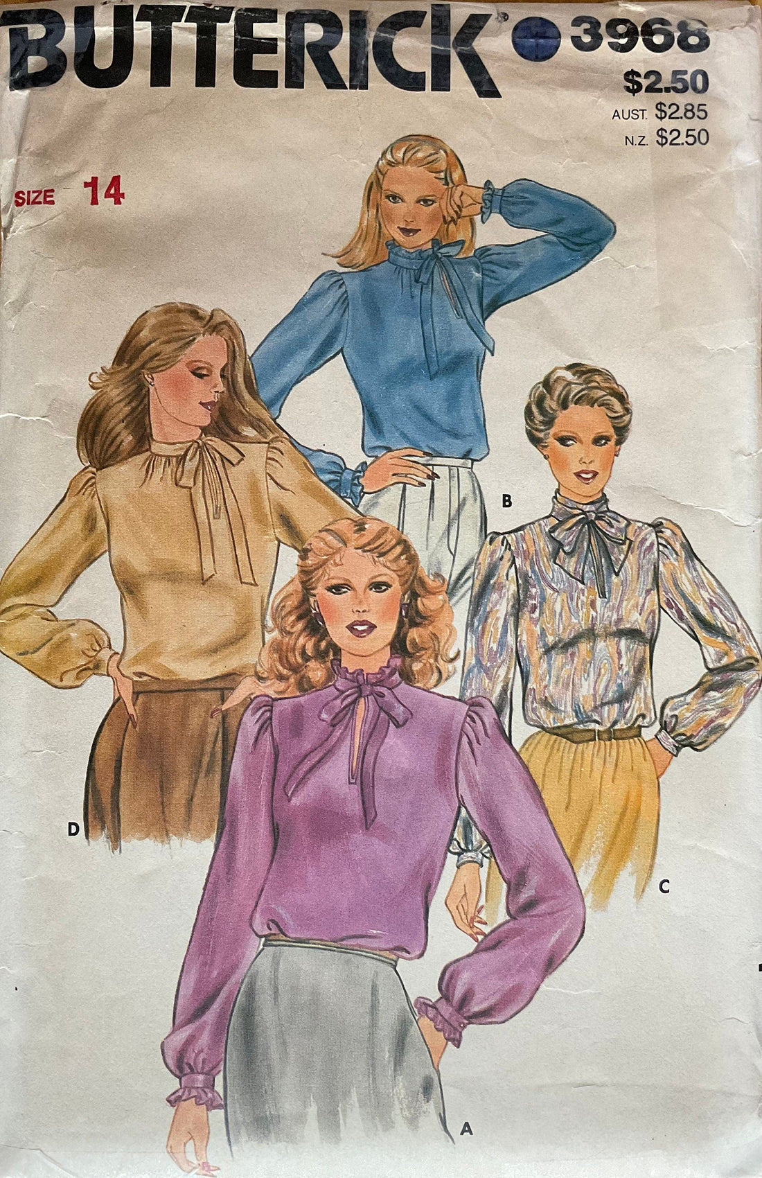 Butterick 3968 Sewing Pattern (Vintage) CUT