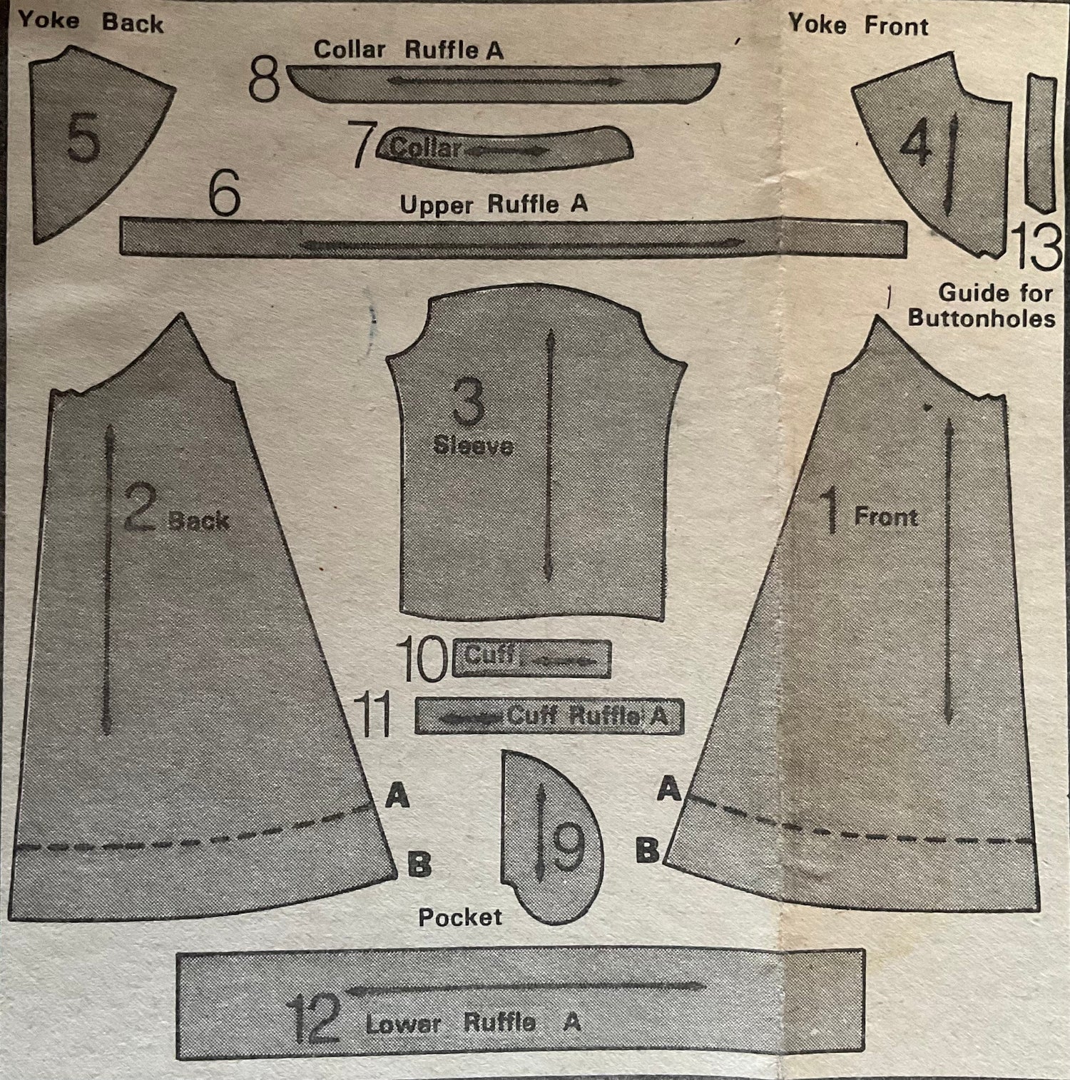 Butterick 4541 Sewing Pattern (Vintage) CUT