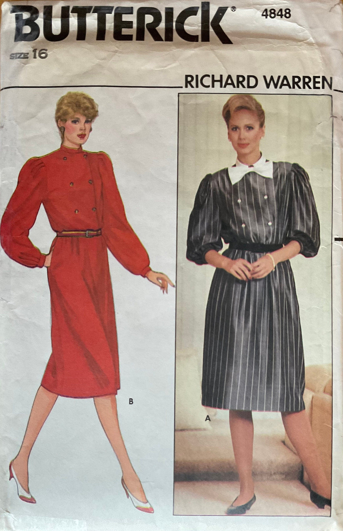Butterick 4848 Sewing Pattern (Vintage) CUT