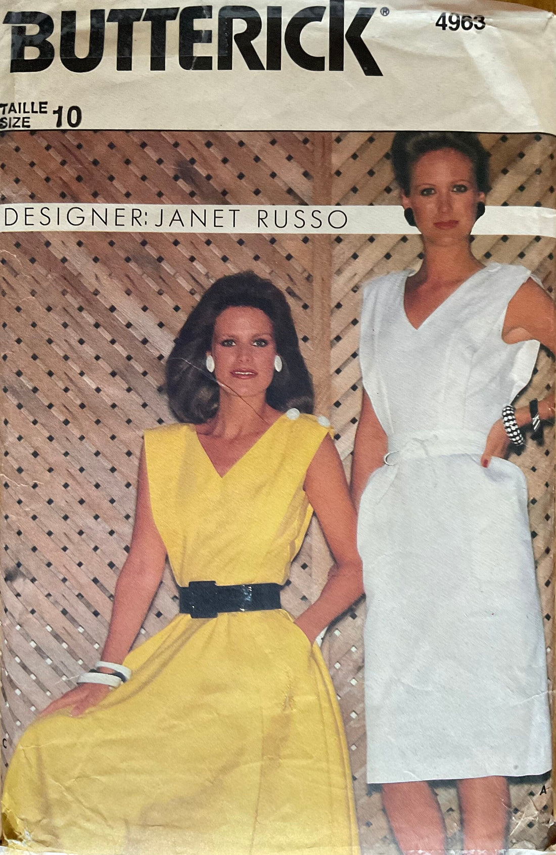 Butterick 4963 Sewing Pattern (Vintage) CUT
